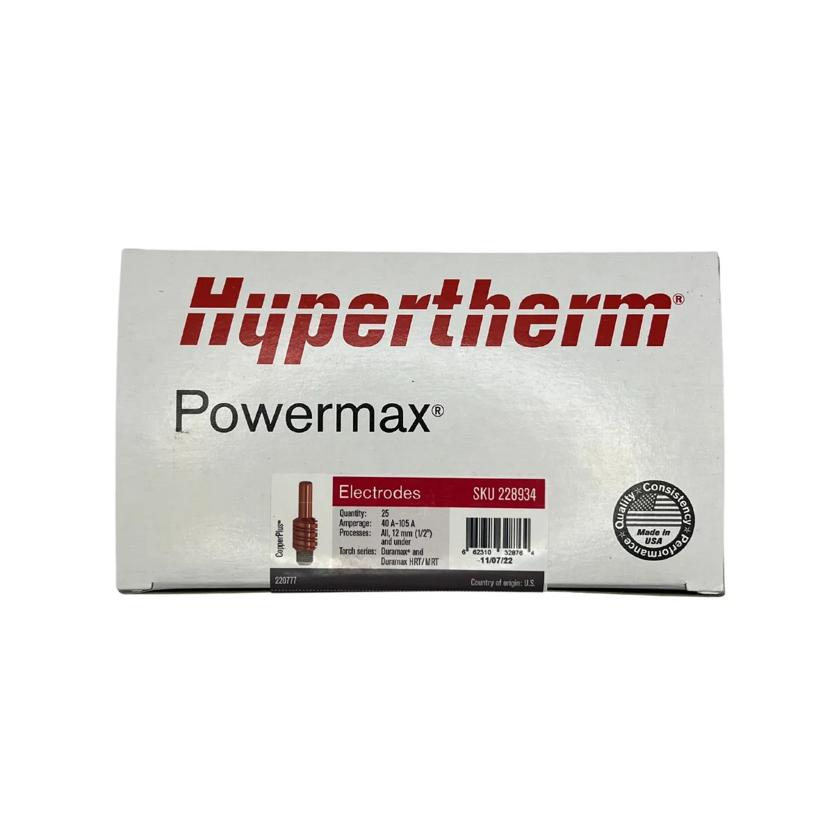 Hypertherm CopperPlus Electrode, 5/pk - 220777