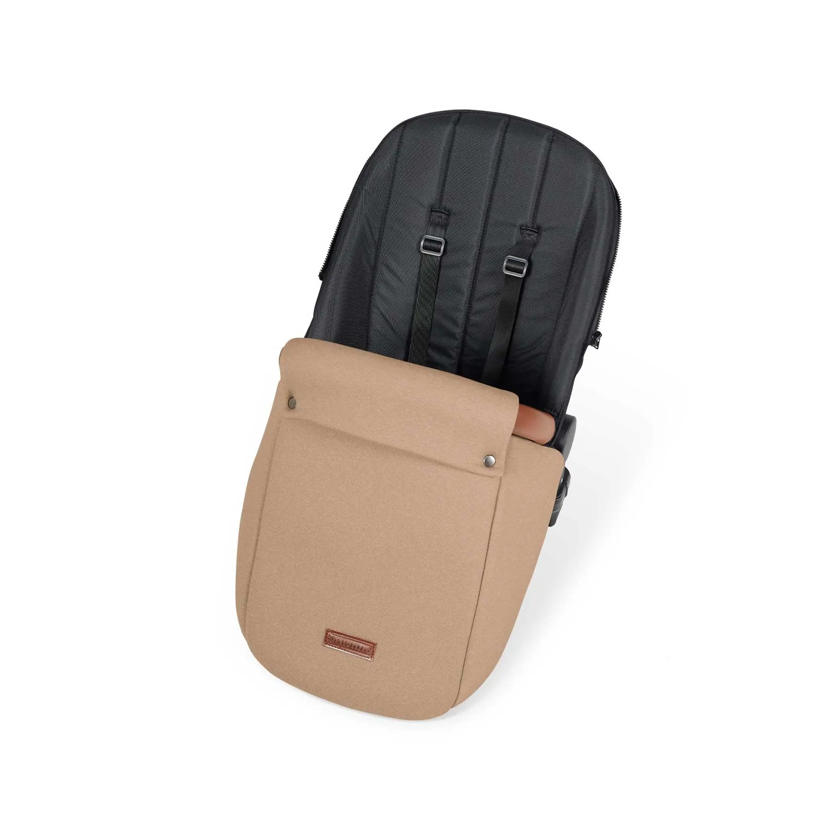 Ickle Bubba Stomp Luxe All-in-One Travel System with Isofix Base in Black/Desert/Tan
