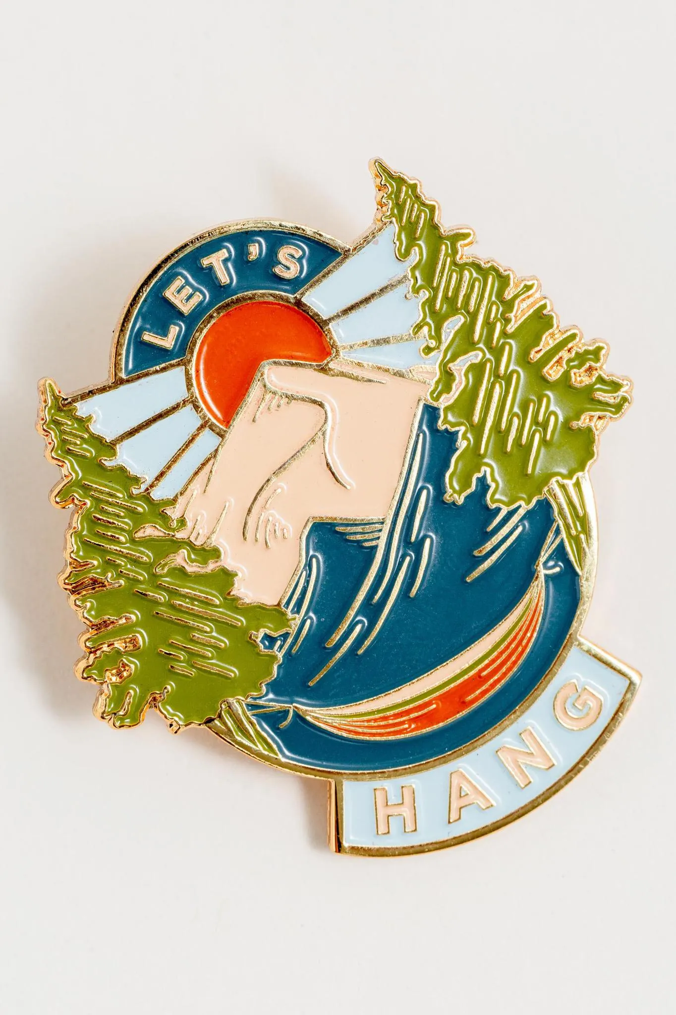 LET'S HANG ENAMEL PIN