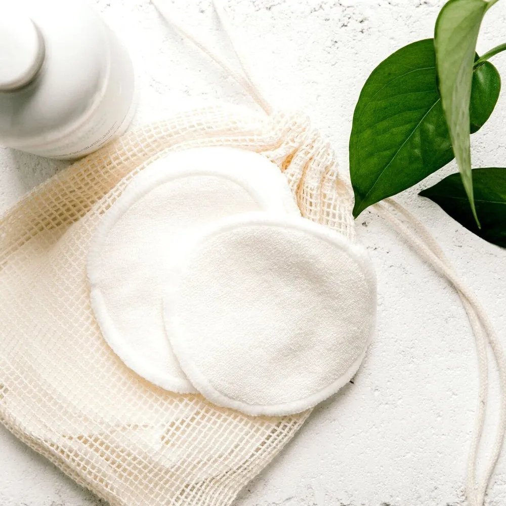 Pack of 10 Reusable Bamboo Face Wipes  -IOco