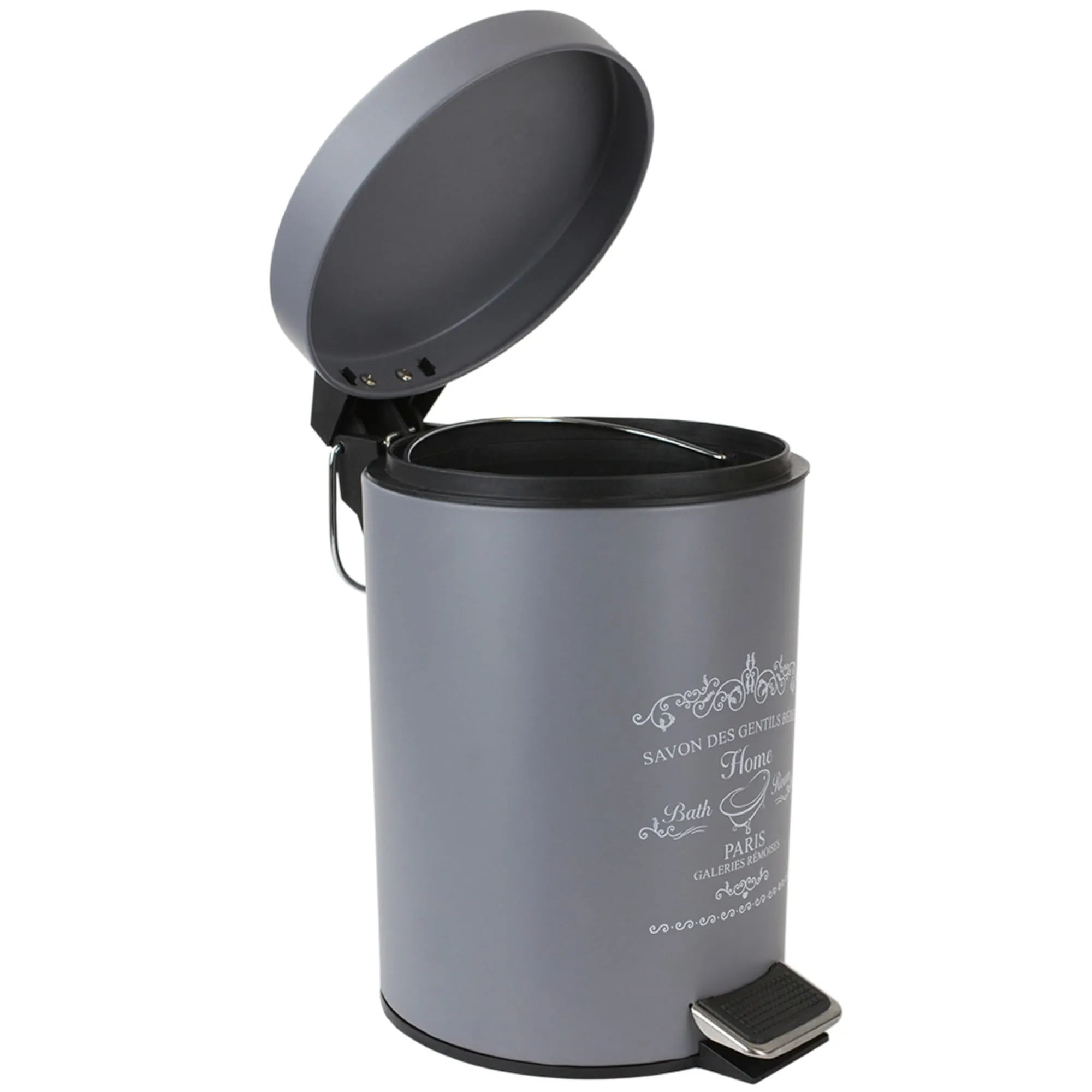 Paris 3 Liter Waste Bin, Grey