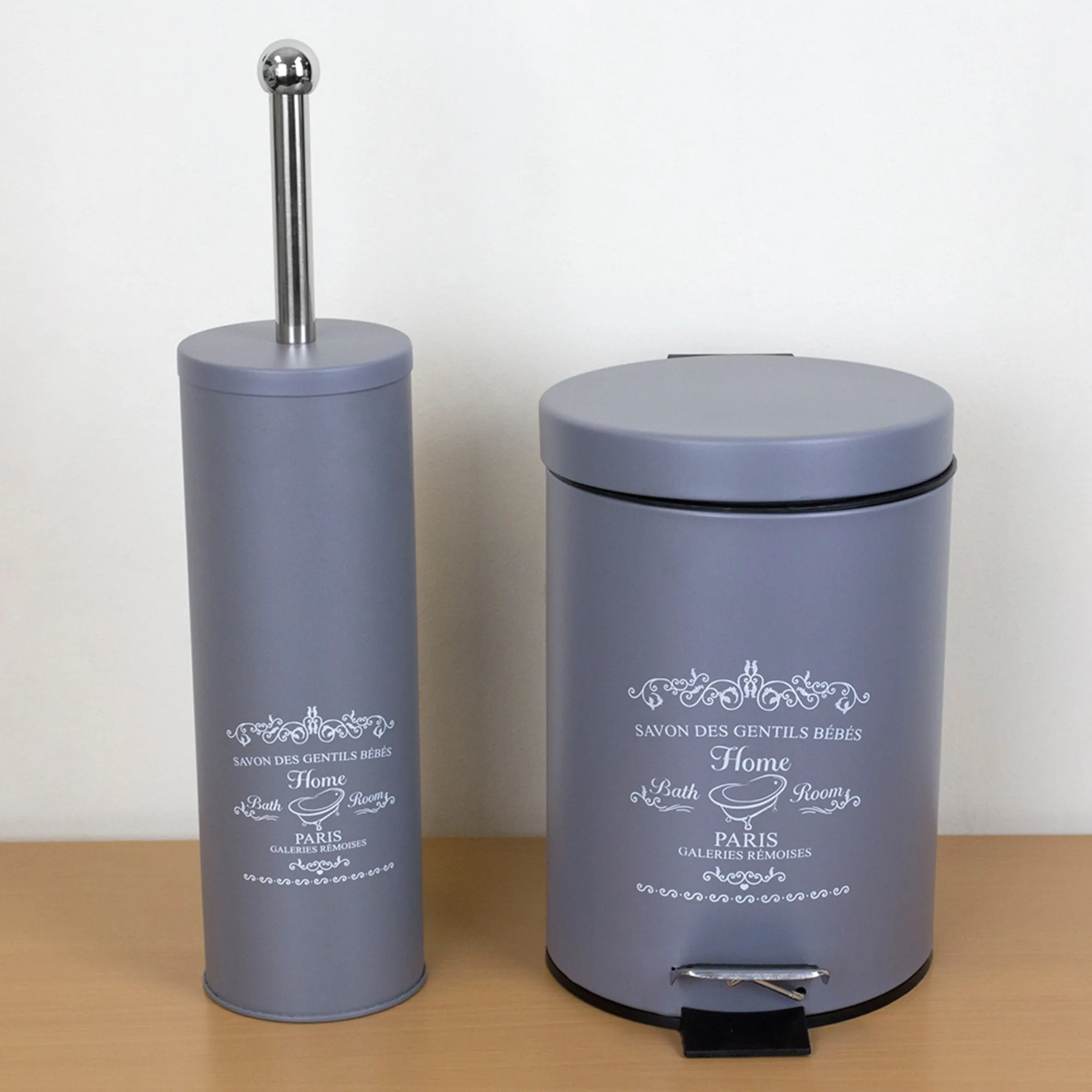 Paris 3 Liter Waste Bin, Grey