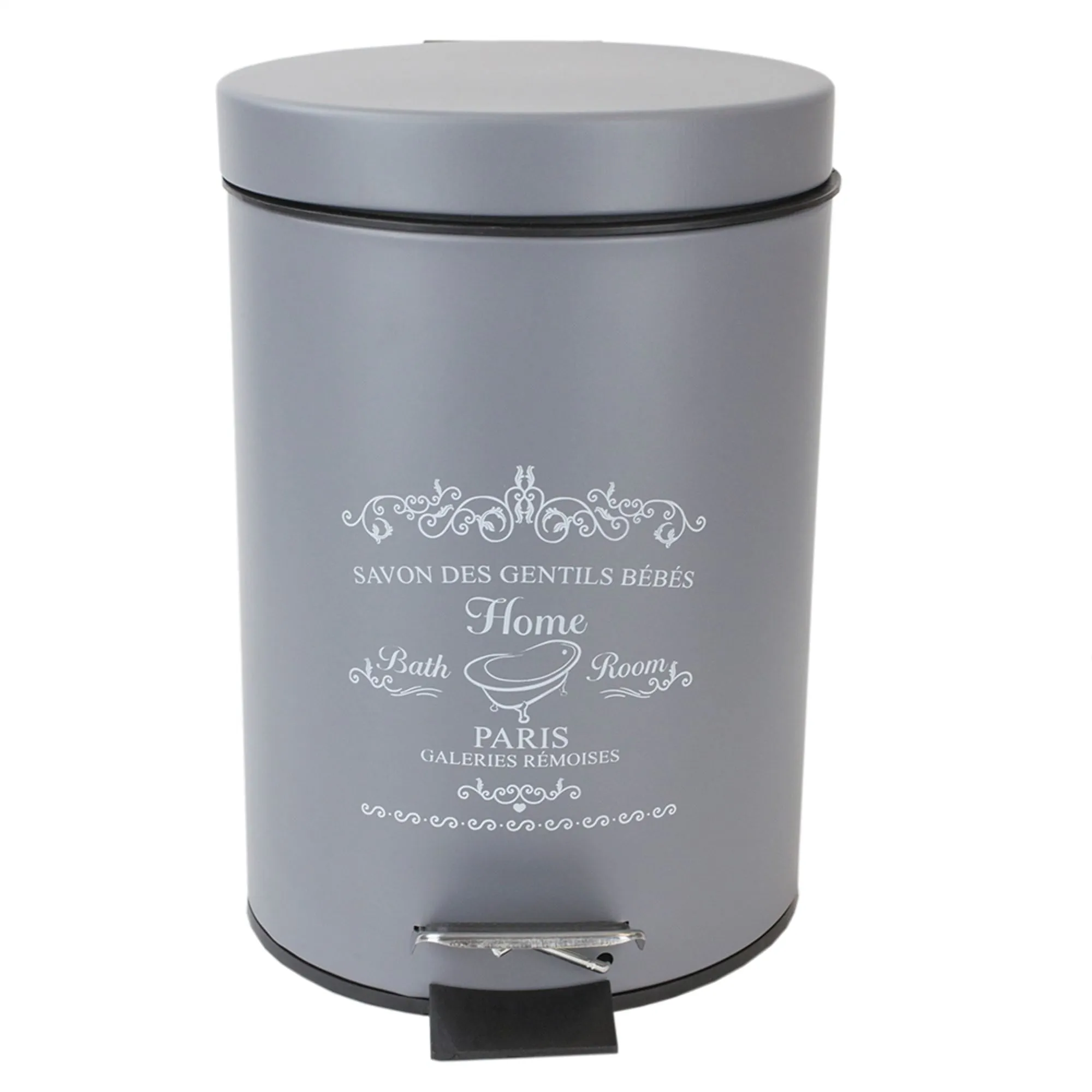 Paris 3 Liter Waste Bin, Grey