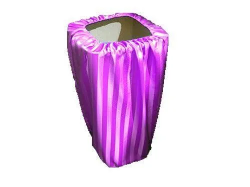 Poly Stripe Trash Can Cover