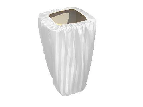 Poly Stripe Trash Can Cover