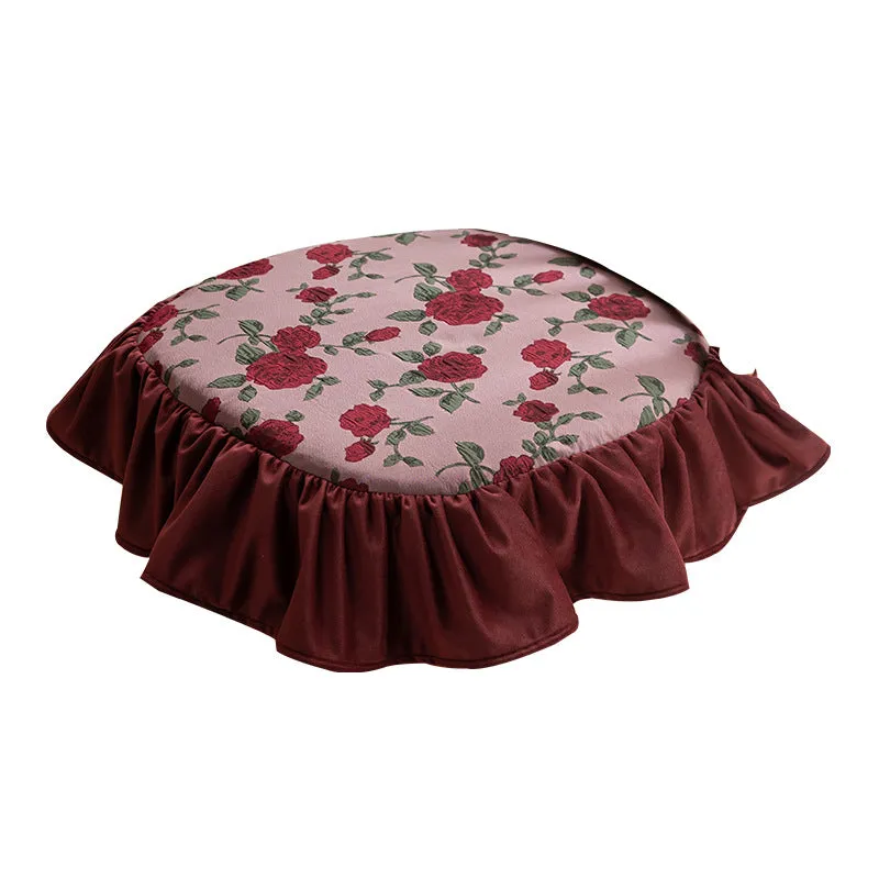 Removable And Washable Ruffled Chair Cushion New American Style Dining Chair Cushion