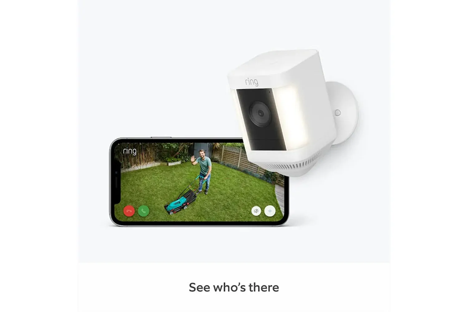Ring Spotlight Cam Plus Battery | White
