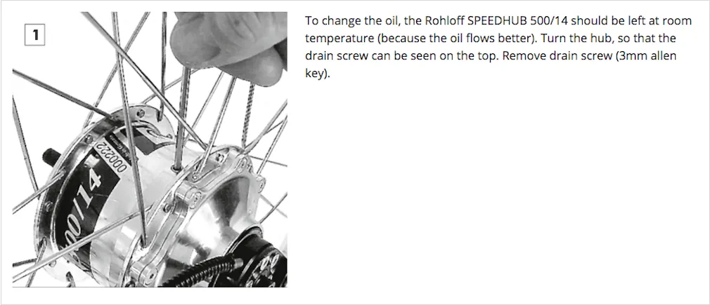 Rohloff Speedhub 500/14 Oil Change Kit inc: 2 x Lubes and Replacement Drain Plug