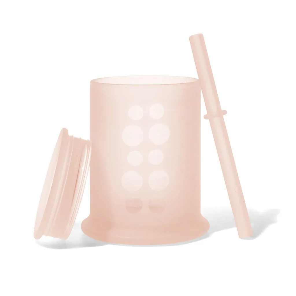 Silicone Training Cup with Lid and Straw