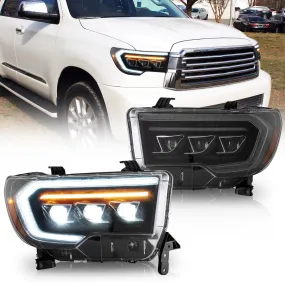 VLAND LED Projector Headlights For Toyota Tundra 2007-2013 & Toyota Sequoia 2008-2020 Front Lights [SAE./DOT.]
