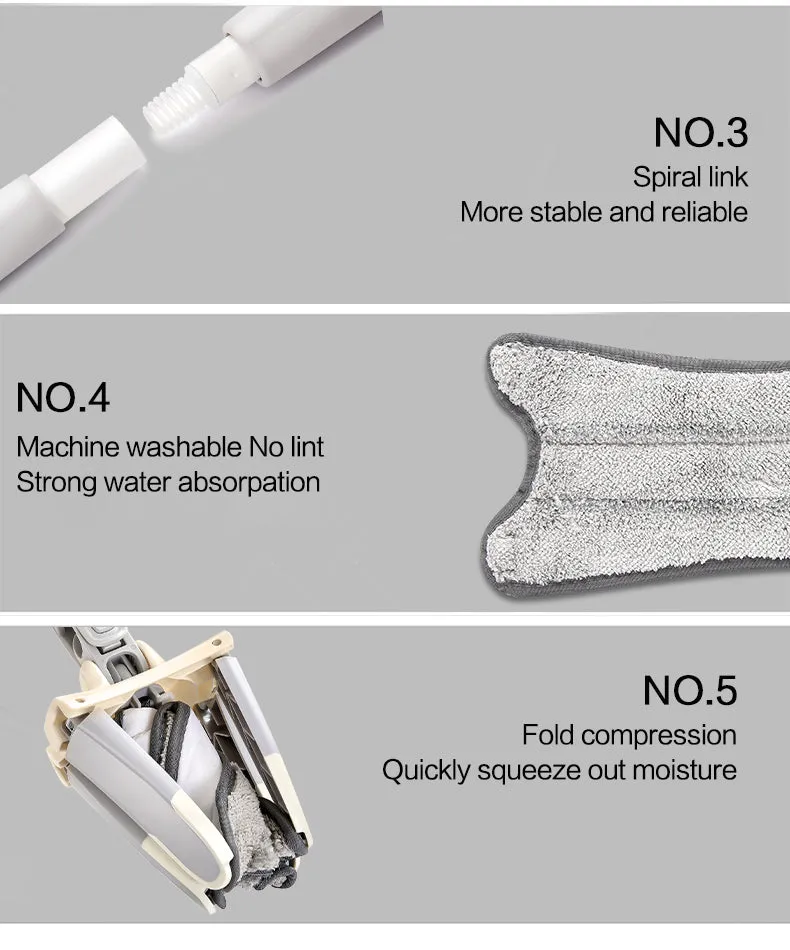 X-type 360° Degree Microfiber Floor Mop