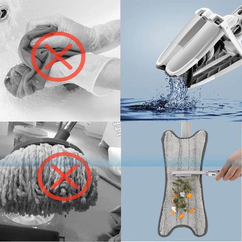 X-type 360° Degree Microfiber Floor Mop